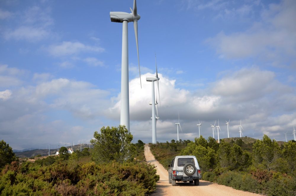Windmolenpark in Tortosa