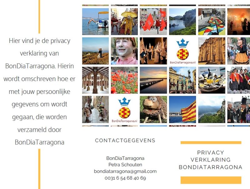 Privacy verklaring BonDiaTarragona | Privacy AVG