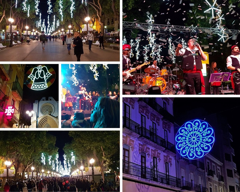 Kerstlichtjes Feest Tarragona