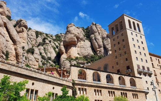 Montserrat Klooster op grote hoogte